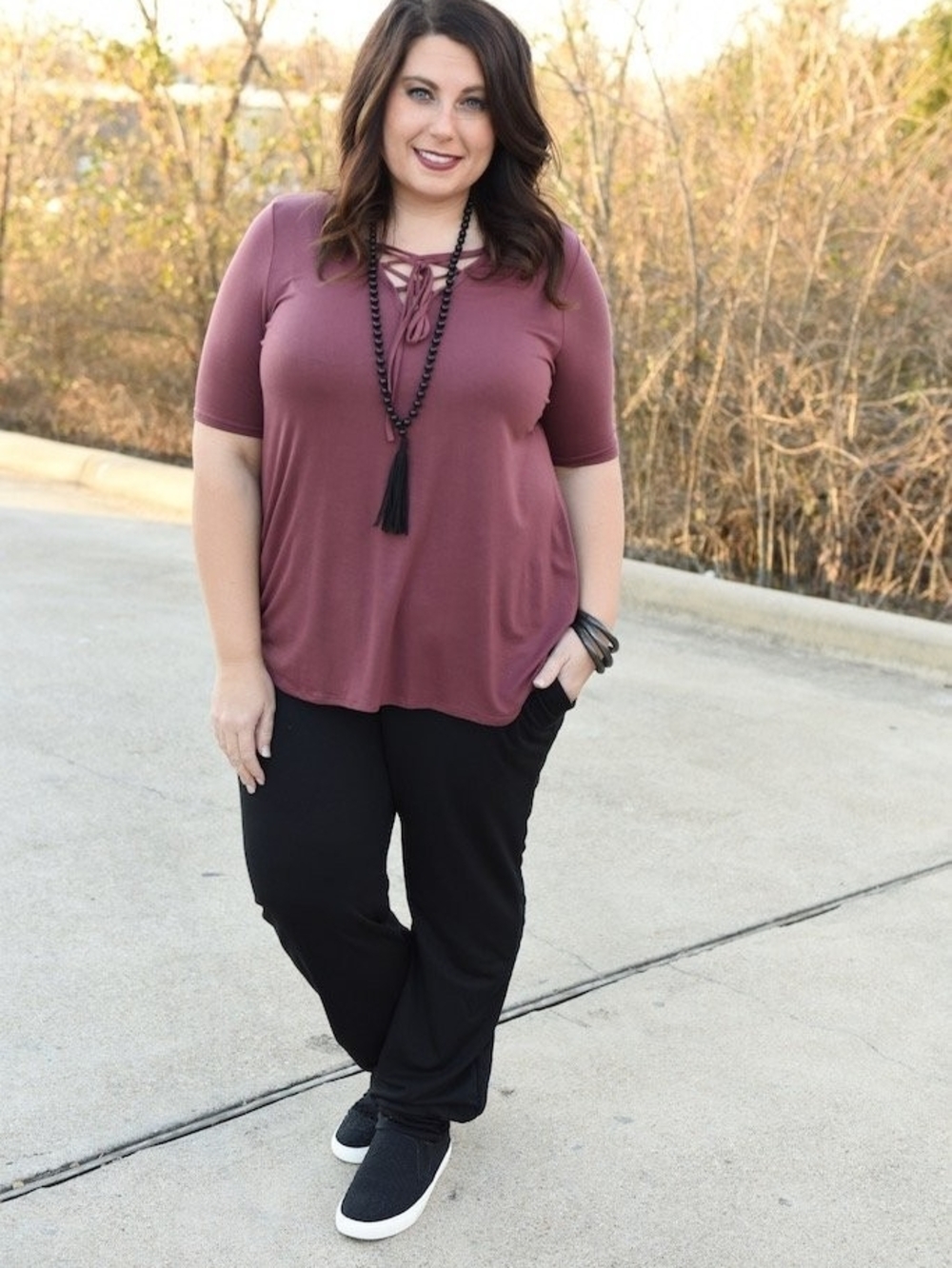 The ZigZag Stripe Black Skinnies Leggings - 2X - Picture 2 of 6